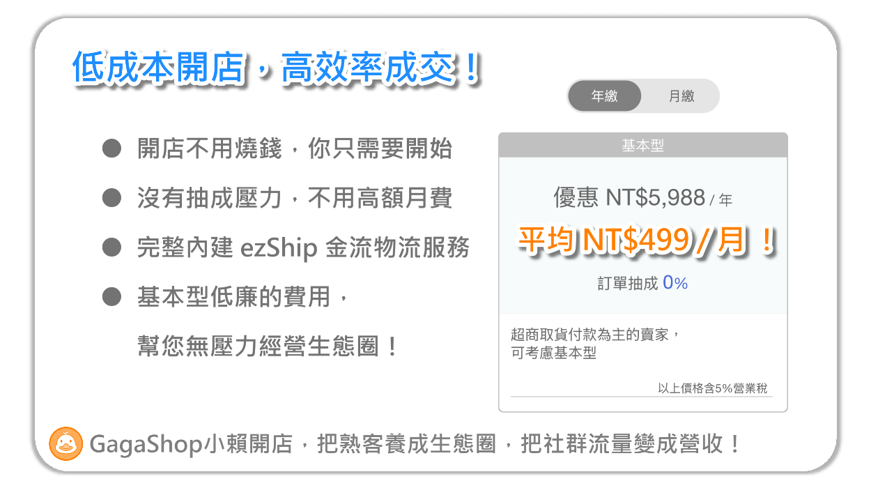 低成本開店，高效率成交