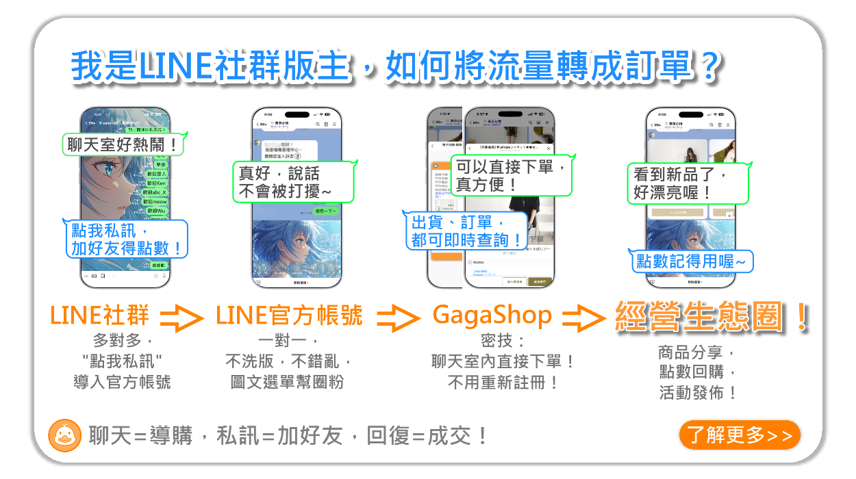 我是 LINE 社群版主，如何把熱度變成訂單？