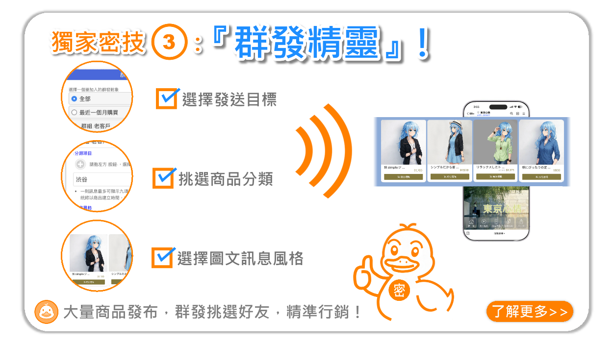 GagaShop 獨家密技『群發精靈』